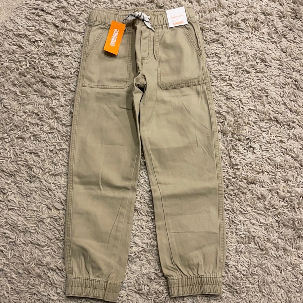 NWT Gymboree Boys Tan Jogger Pants